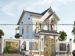 Thiết kế kiến trúc nhà ở theo phong cách tân cổ điển tại Tp. Vinh , Nghệ An ( A. Hoàng )