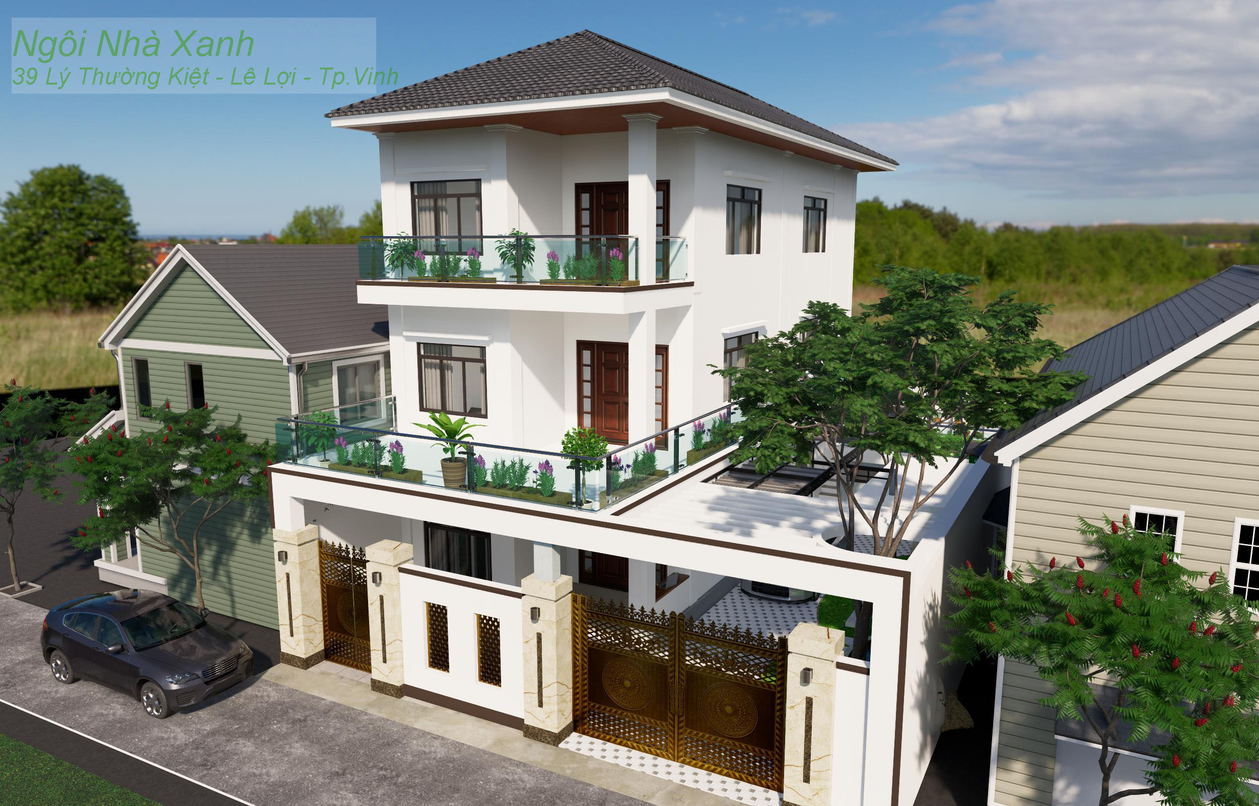 Cải tạo kiến trúc nội thất nhà biệt thự tại đường Nguyễn Duy Bích Tp.Vinh, Nghệ An