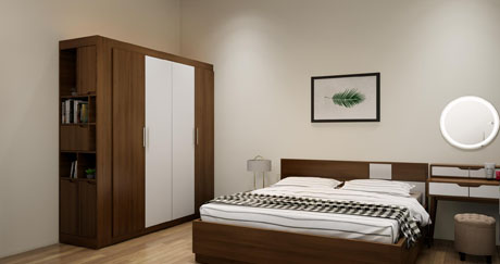 thiết kế thi công nội thất phòng ngủ tại phường Trung Đô ( Em Mạnh )